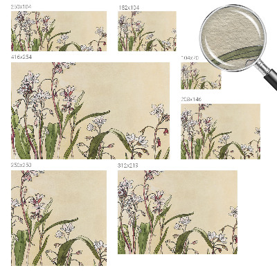 Fototapeta fizelinowa do sypialni Kwiatowa elegancja