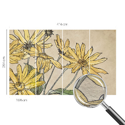 Tapeta fotograficzna Kwiaty akwarela