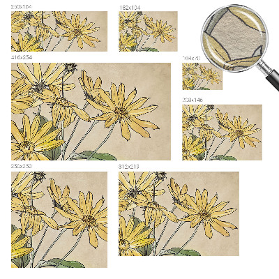 Tapeta fotograficzna z motywem kwiatów w akwarelowej stylistyce