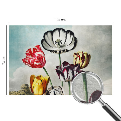 Tapeta fotograficzna fizelinowa z kolorowym motywem tulipanów
