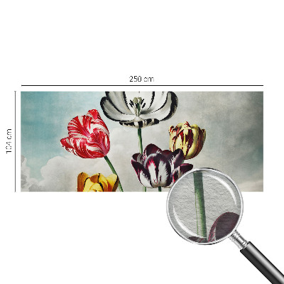 Tapeta fotograficzna fizelinowa z kolorowym motywem tulipanów