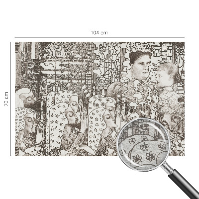 Nowoczesna fototapeta do salonu Kwiatowe portrety