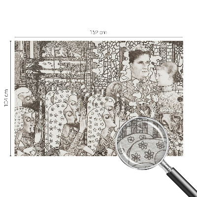 Nowoczesna fototapeta do salonu Kwiatowe portrety