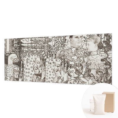 Nowoczesna fototapeta do salonu Kwiatowe portrety