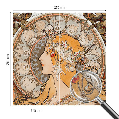 Fototapeta fizelinowa z nadrukiem z motywem zodiakalnej elegancji