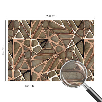 Dekoracyjna fototapeta na ścianę z geometrycznym wzorem