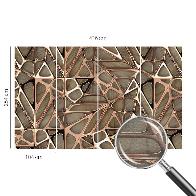 Dekoracyjna fototapeta na ścianę z geometrycznym wzorem