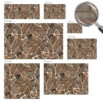 Dekoracyjna fototapeta na ścianę z geometrycznym wzorem