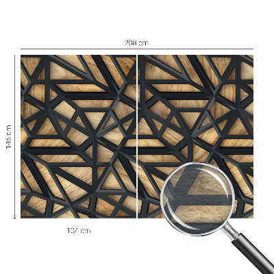 Fototapeta fizelinowa z nadrukiem w geometryczny wzór