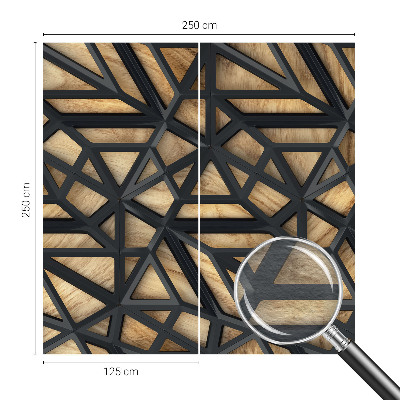 Fototapeta fizelinowa z nadrukiem w geometryczny wzór
