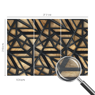 Fototapeta fizelinowa z nadrukiem w geometryczny wzór
