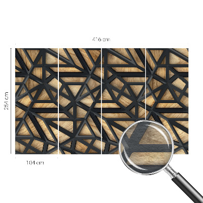 Fototapeta fizelinowa z nadrukiem w geometryczny wzór