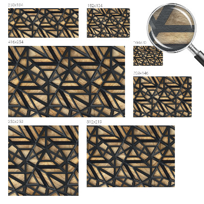 Fototapeta fizelinowa z nadrukiem w geometryczny wzór