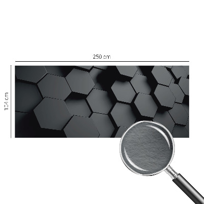 Fototapeta fizelinowa do sypialni Sześciokąty 3D