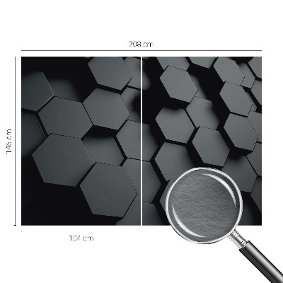 Fototapeta fizelinowa do sypialni Sześciokąty 3D