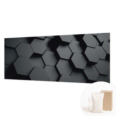 Fototapeta fizelinowa do sypialni Sześciokąty 3D