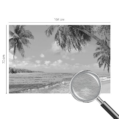 Fototapeta fizelinowa z nadrukiem z motywem tropikalnego raju