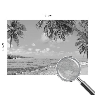 Fototapeta fizelinowa z nadrukiem z motywem tropikalnego raju