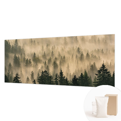 Nowoczesna fototapeta do salonu Leśna mgła