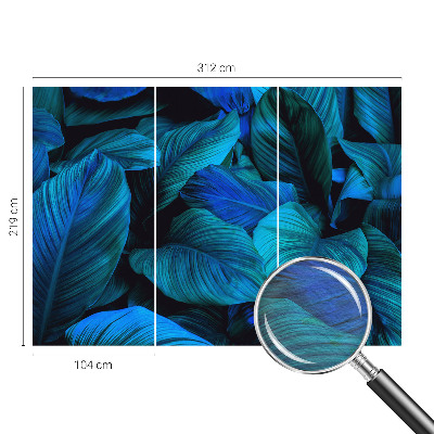 Fototapeta na ścianę Niebieskie liście