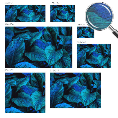 Fototapeta na ścianę Niebieskie liście