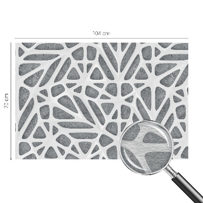 Fototapeta fizelinowa z nadrukiem z motywem geometrycznej sieci