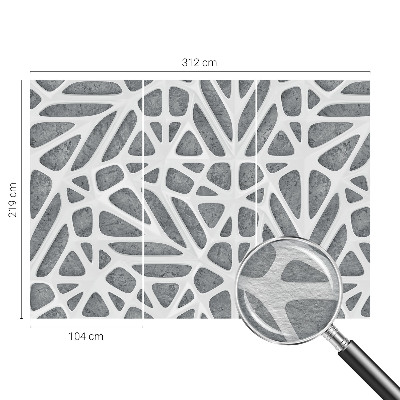 Fototapeta fizelinowa z nadrukiem z motywem geometrycznej sieci
