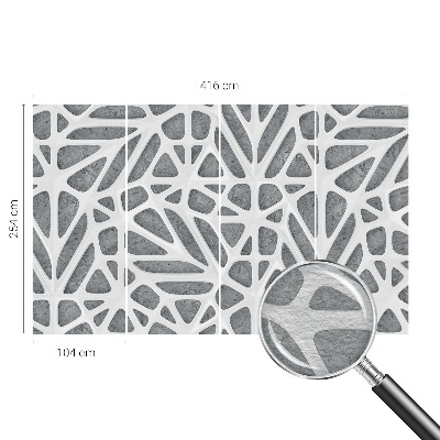 Fototapeta fizelinowa z nadrukiem z motywem geometrycznej sieci