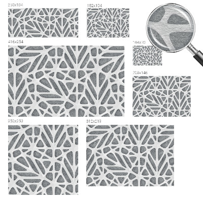 Fototapeta fizelinowa z nadrukiem z motywem geometrycznej sieci