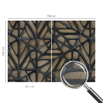 Tapeta fotograficzna fizelinowa Drewniana sieć