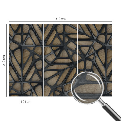 Tapeta fotograficzna fizelinowa Drewniana sieć