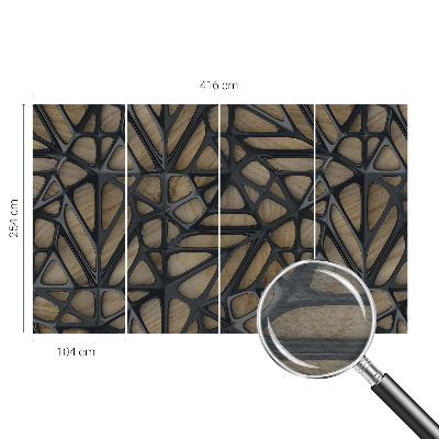 Tapeta fotograficzna fizelinowa Drewniana sieć