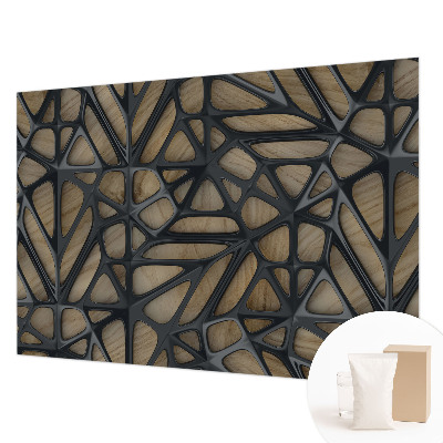 Tapeta fotograficzna fizelinowa Drewniana sieć