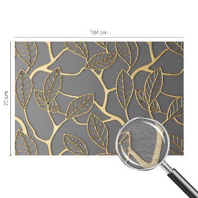 Fototapeta fizelinowa z nadrukiem Eleganckie liście