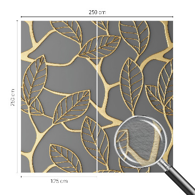 Fototapeta fizelinowa z nadrukiem Eleganckie liście