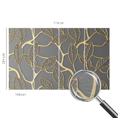 Fototapeta fizelinowa z nadrukiem Eleganckie liście