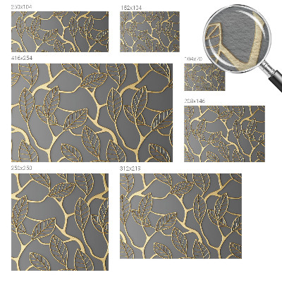 Fototapeta fizelinowa z nadrukiem Eleganckie liście