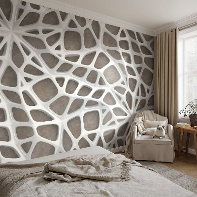 Tapeta fotograficzna fizelinowa z geometrycznym motywem sieci