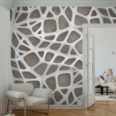 Tapeta fotograficzna fizelinowa z geometrycznym motywem sieci