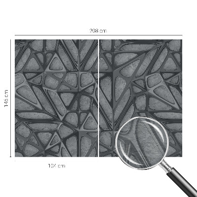 Fototapeta fizelinowa z nadrukiem z geometrycznym wzorem