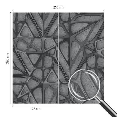Fototapeta fizelinowa z nadrukiem z geometrycznym wzorem