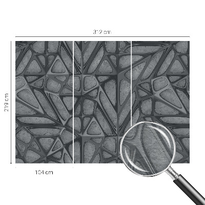Fototapeta fizelinowa z nadrukiem z geometrycznym wzorem
