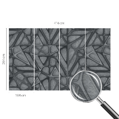 Fototapeta fizelinowa z nadrukiem z geometrycznym wzorem