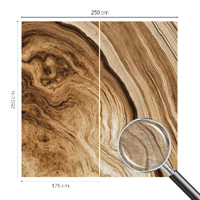 Dekoracyjna fototapeta na ścianę Drewniane słojew