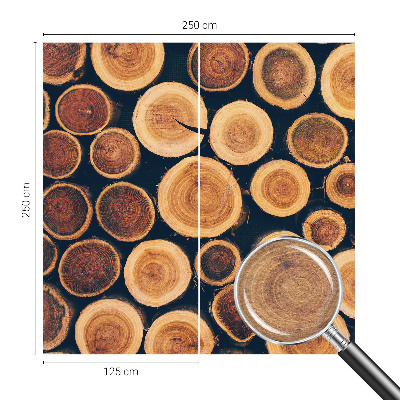 Tapeta fotograficzna Drewniane kręgi