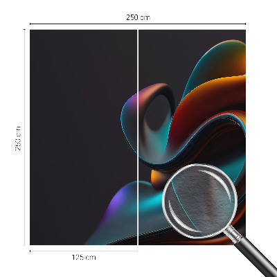 Tapeta fotograficzna fizelinowa z kolorowym wirującym motywem