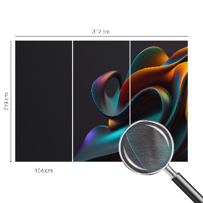 Tapeta fotograficzna fizelinowa z kolorowym wirującym motywem