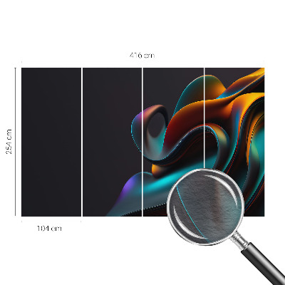 Tapeta fotograficzna fizelinowa z kolorowym wirującym motywem