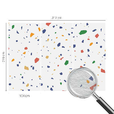 Nowoczesna fototapeta do salonu Tęczowe kawałki
