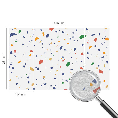 Nowoczesna fototapeta do salonu Tęczowe kawałki